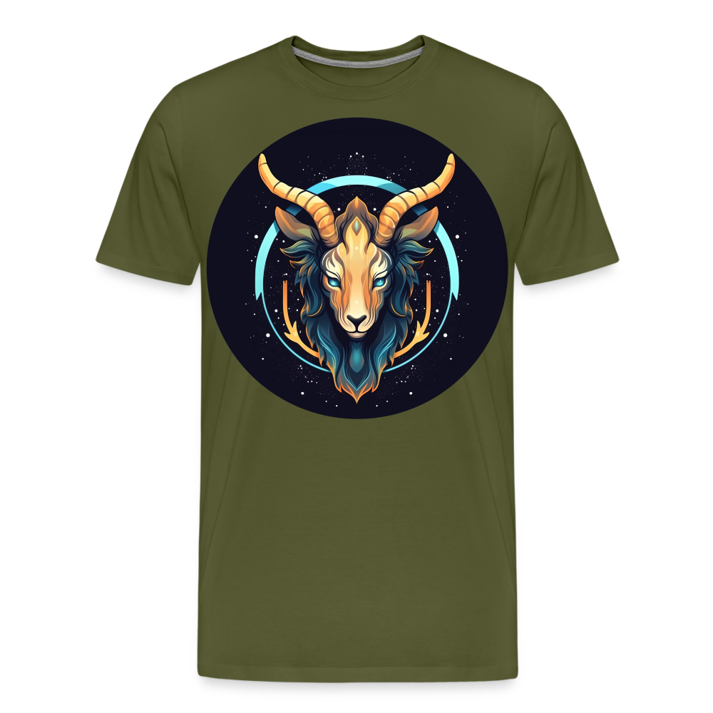 Men's Mystic Capricorn Premium T-Shirt - olive green