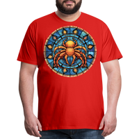 Thumbnail for Men's Mosaic Cancer Premium T-Shirt - red