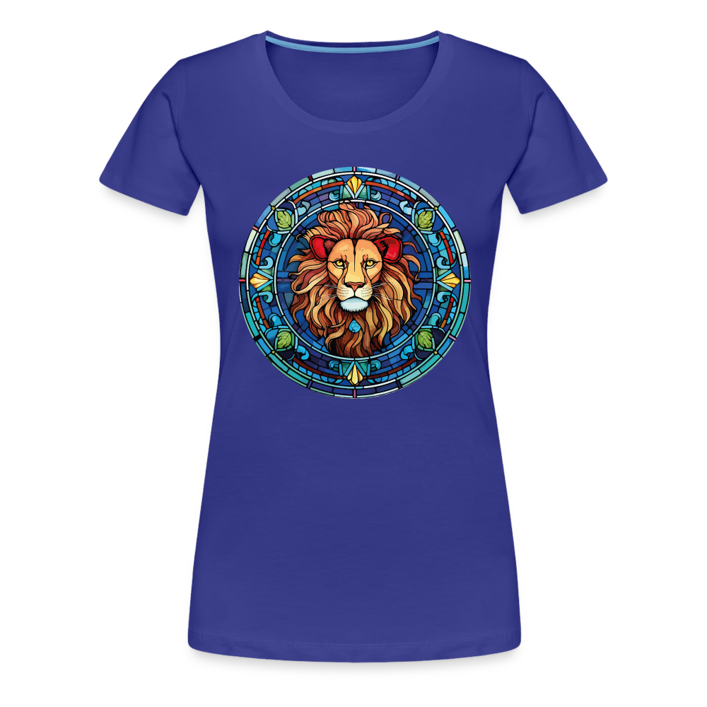 Women's Mosaic Leo Premium T-Shirt - royal blue