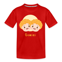 Thumbnail for Kid’s Astro Toon Gemini Premium Organic T-Shirt - red