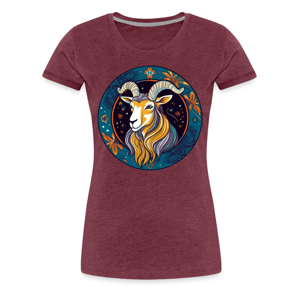 Women’s Mythical Capricorn Premium T-Shirt - heather burgundy