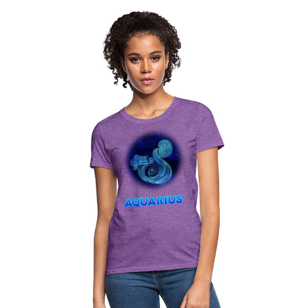 Women's Stellar Aquarius T-Shirt - purple heather