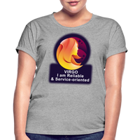 Thumbnail for Women's Glow Virgo Relaxed Fit T-Shirt - heather gray