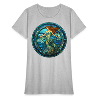 Thumbnail for Women's Mosaic Aquarius T-Shirt - heather gray