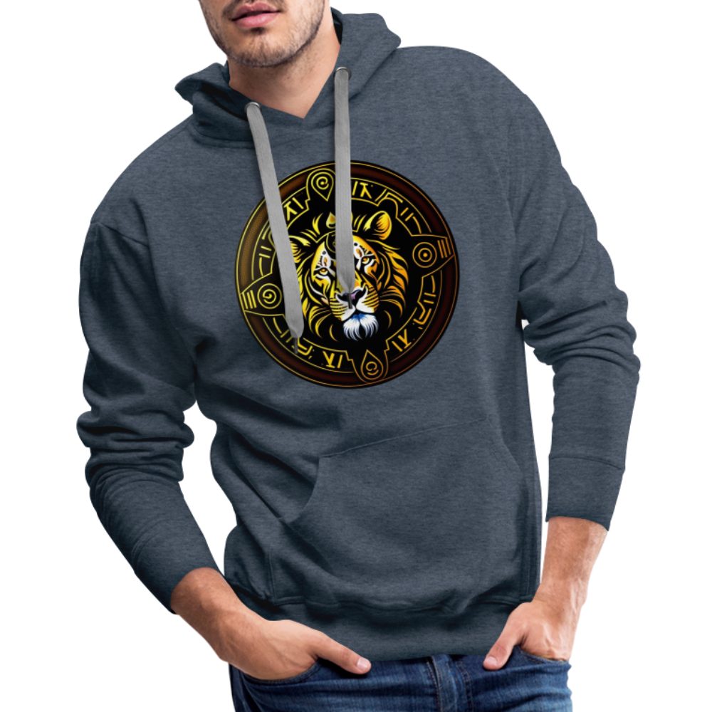 Men’s Mythical Leo Premium Hoodie - heather denim