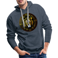 Thumbnail for Men’s Mythical Leo Premium Hoodie - heather denim