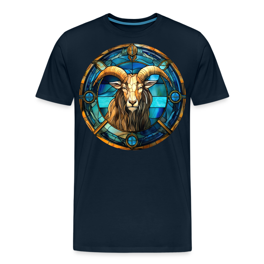 Men's Mosaic Capricorn Premium T-Shirt - deep navy