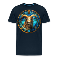 Thumbnail for Men's Mosaic Capricorn Premium T-Shirt - deep navy