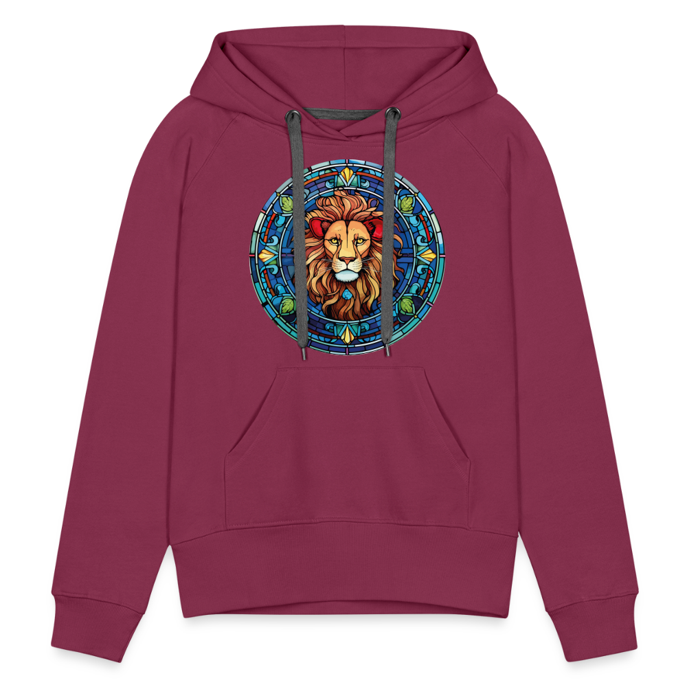 Women’s Mosaic Leo Premium Hoodie - burgundy