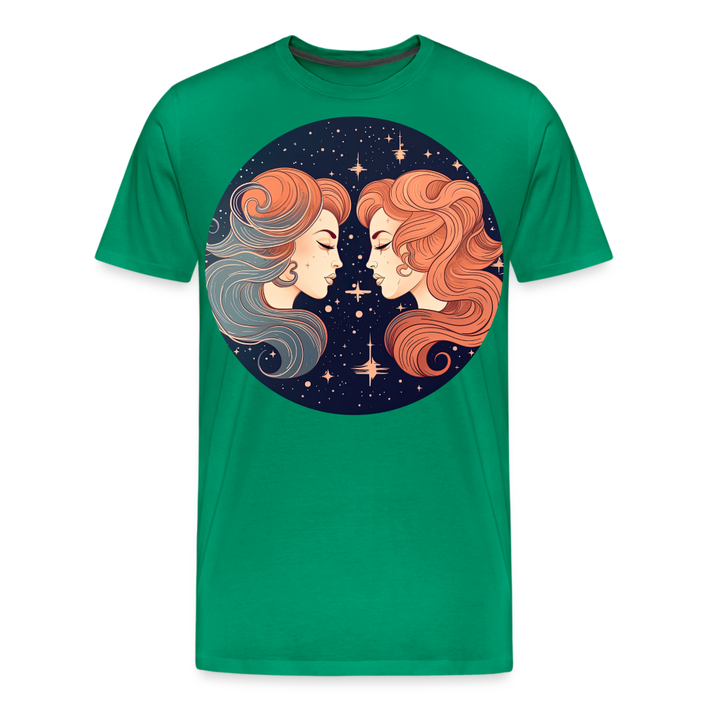 Men's Mystic Gemini Premium T-Shirt - kelly green