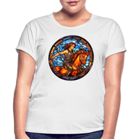 Thumbnail for Women's Mosaic Sagittarius Relaxed Fit T-Shirt - white