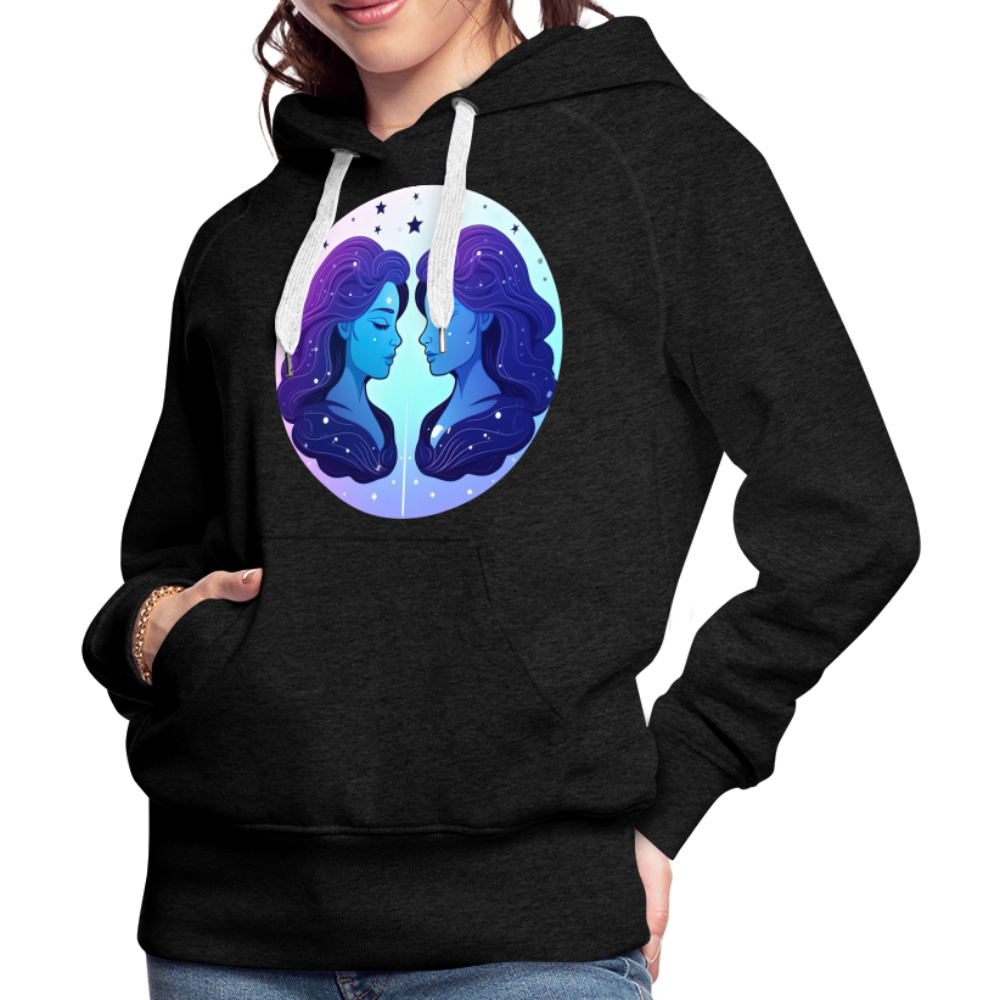 Women’s Magic Gemini Premium Hoodie - charcoal grey