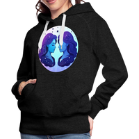 Thumbnail for Women’s Magic Gemini Premium Hoodie - charcoal grey