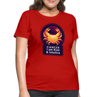 Thumbnail for Women's Glow Cancer T-Shirt - red