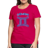 Thumbnail for Women's Power Words Gemini Premium T-Shirt - dark pink