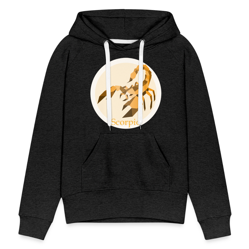 Women’s Mosaic Scorpio Premium Hoodie - charcoal grey