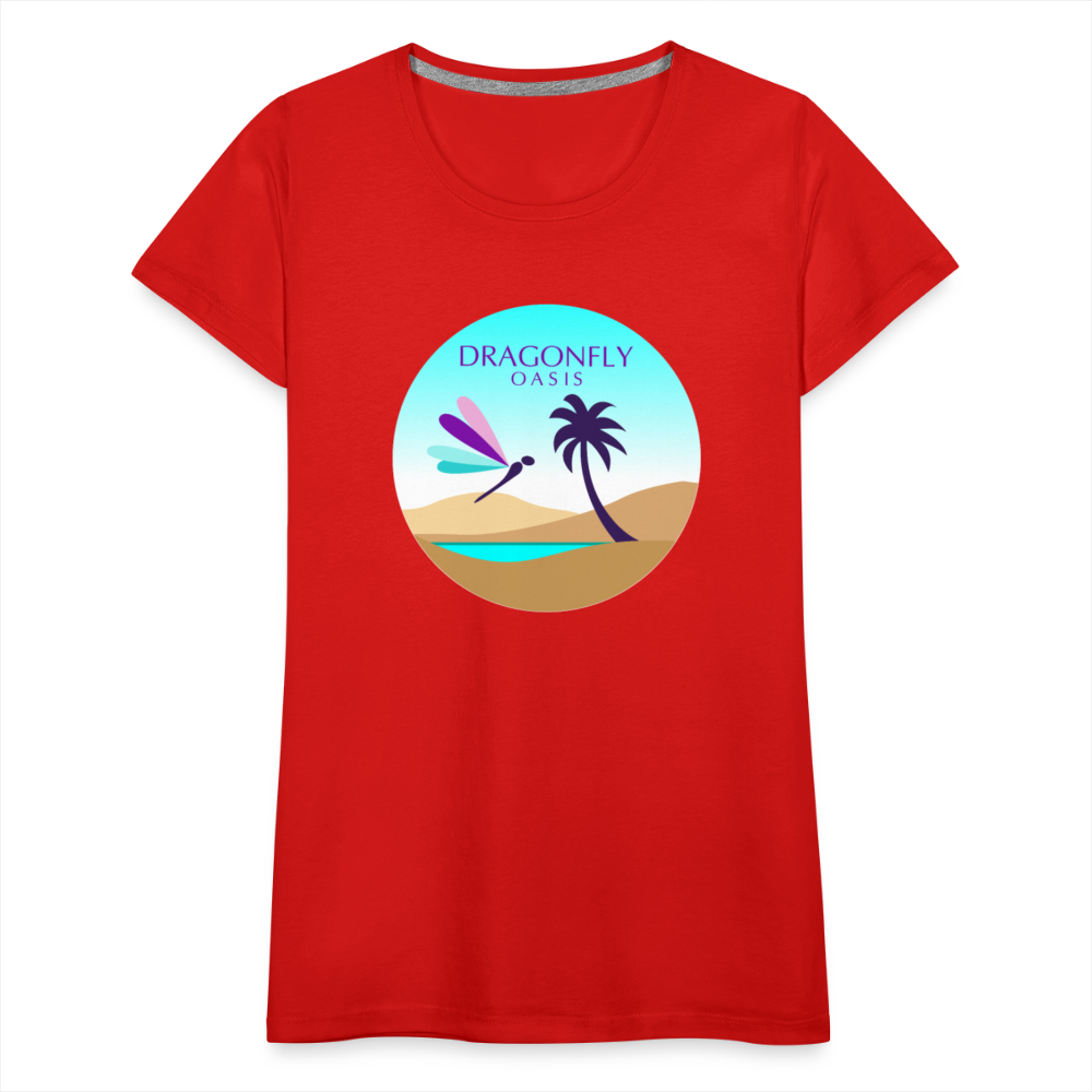 Women's Dragonfly Oasis V.2 Premium T-Shirt - red