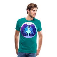 Thumbnail for Men's Magic Gemini Premium T-Shirt - teal