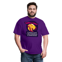 Thumbnail for Men's Glow Capricorn Classic T-Shirt - purple