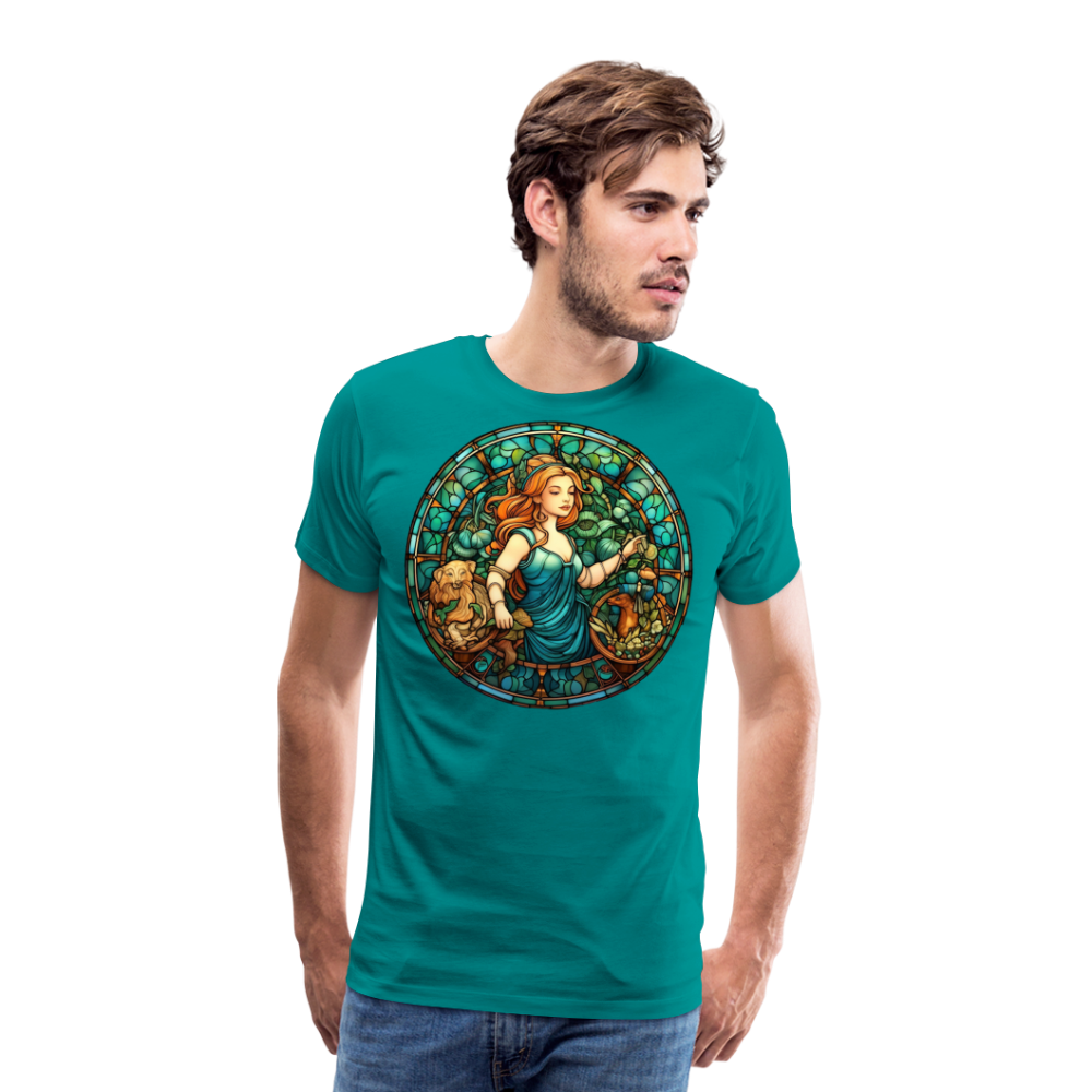 Men's Mosaic Virgo Premium T-Shirt - teal