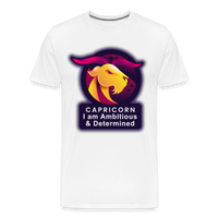 Thumbnail for Men's Glow Capricorn Premium T-Shirt - white