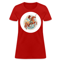 Thumbnail for Women's Symbol Sagittarius T-Shirt - red