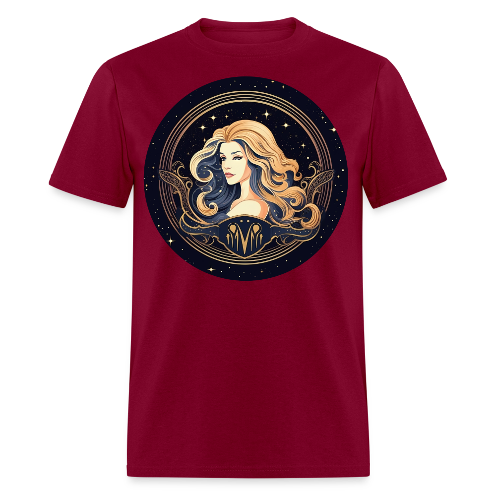 Men's Mystic Virgo Classic T-Shirt - burgundy