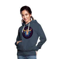 Thumbnail for Women’s Magic Taurus Premium Hoodie - heather denim