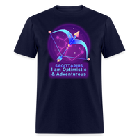 Thumbnail for Men's Neon Sagittarius Classic T-Shirt - navy