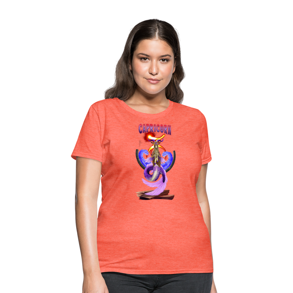 Astral Capricorn Women's T-Shirt - heather coral