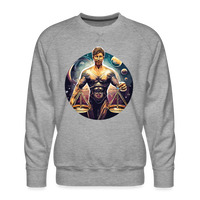 Thumbnail for Men’s Mythical Libra Premium Sweatshirt - heather grey