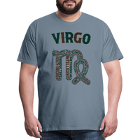 Thumbnail for Men's Power Words Virgo Premium T-Shirt - steel blue