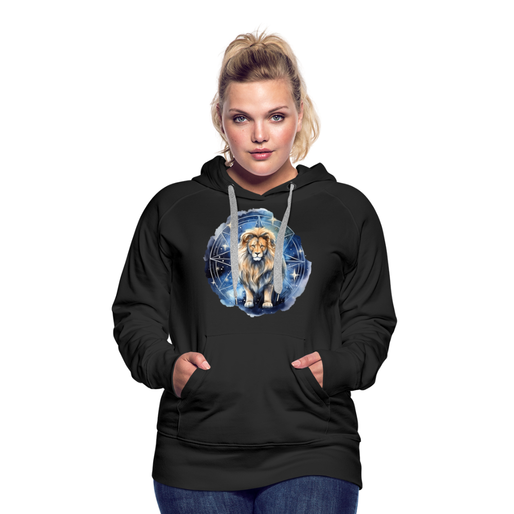 Women’s Mythical Leo Premium Hoodie - black