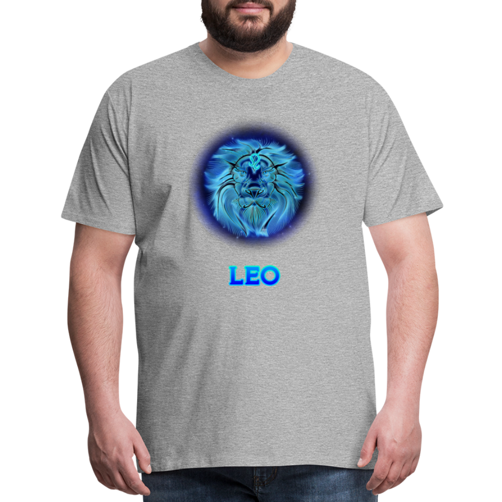 Men's Leo Premium T-Shirt - heather gray