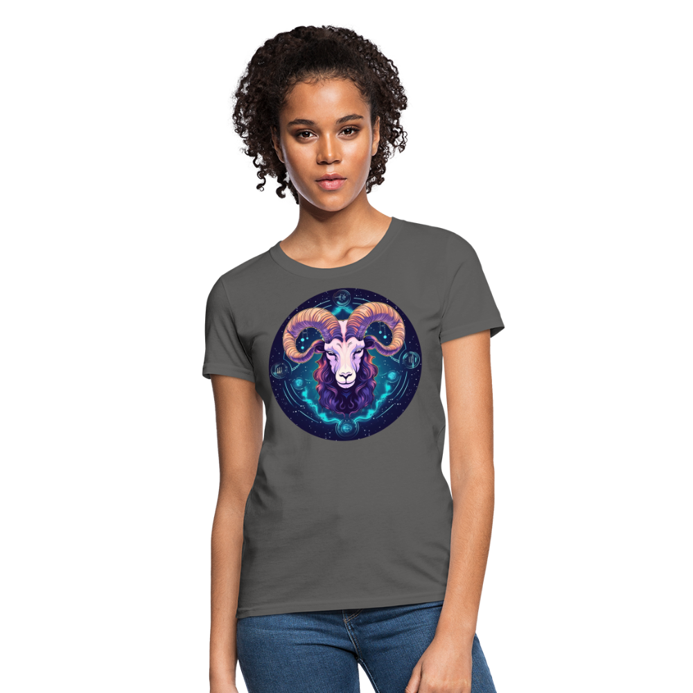 Women's Magic Capricorn T-Shirt - charcoal