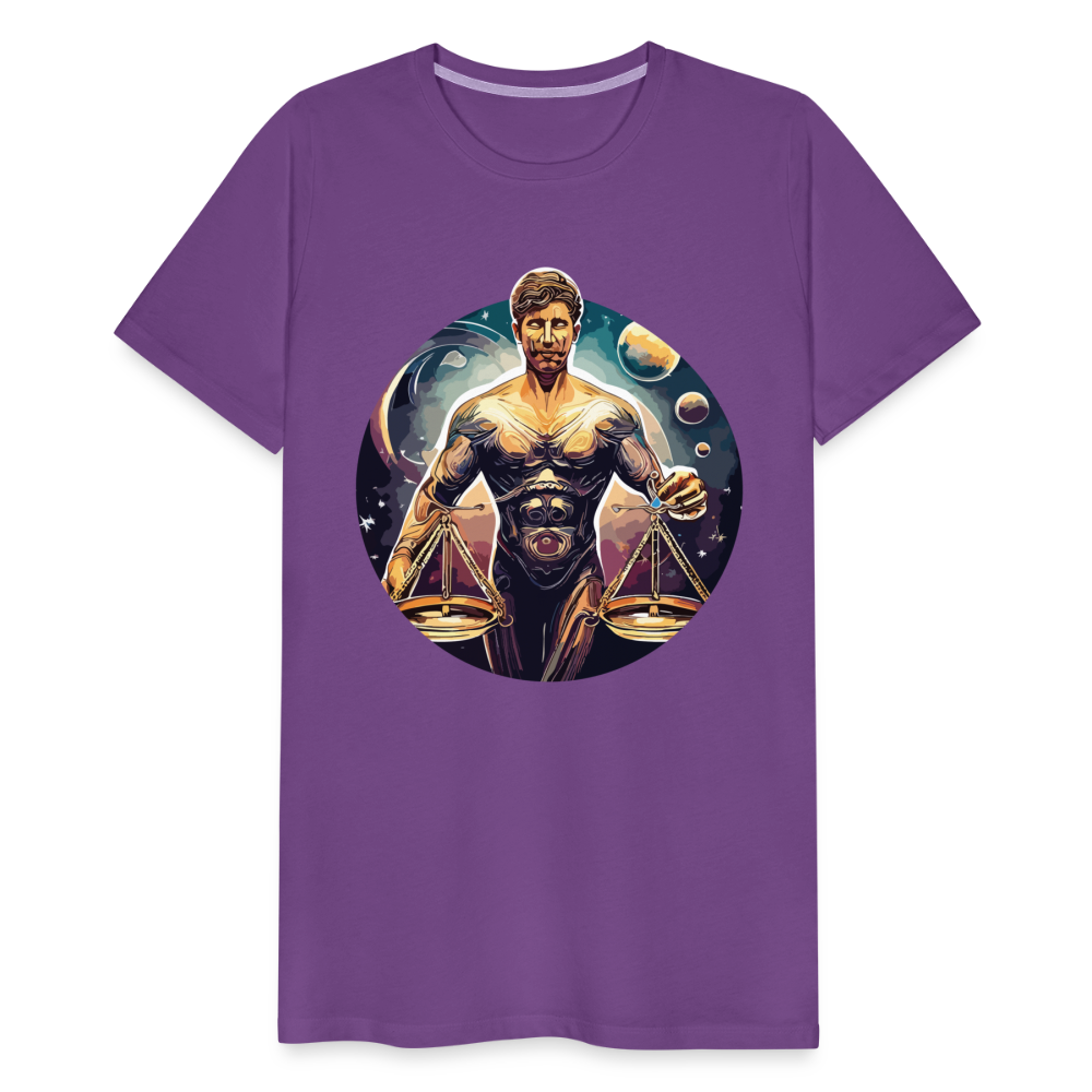 Men's Mythical Libra Premium T-Shirt - purple