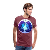 Thumbnail for Men's Magic Gemini Premium T-Shirt - heather burgundy