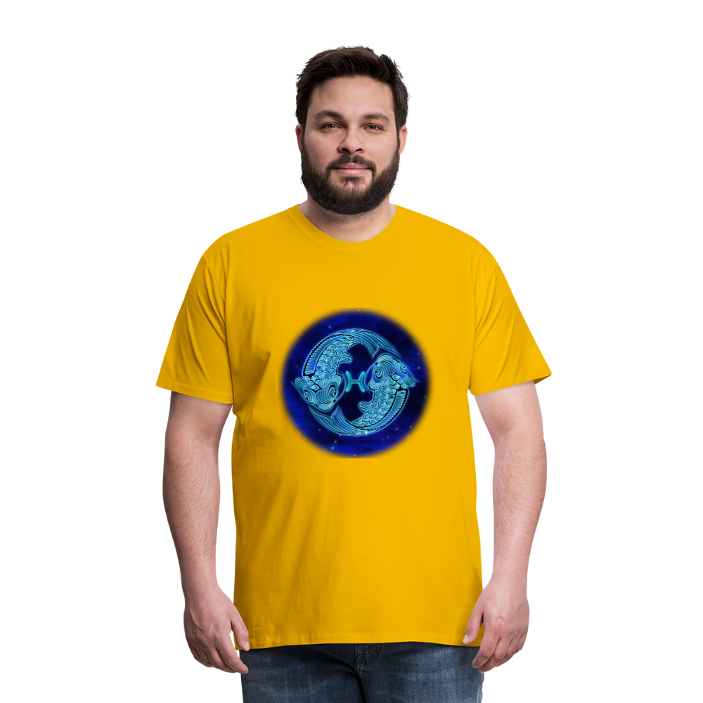 Men's Pisces Premium T-Shirt - sun yellow