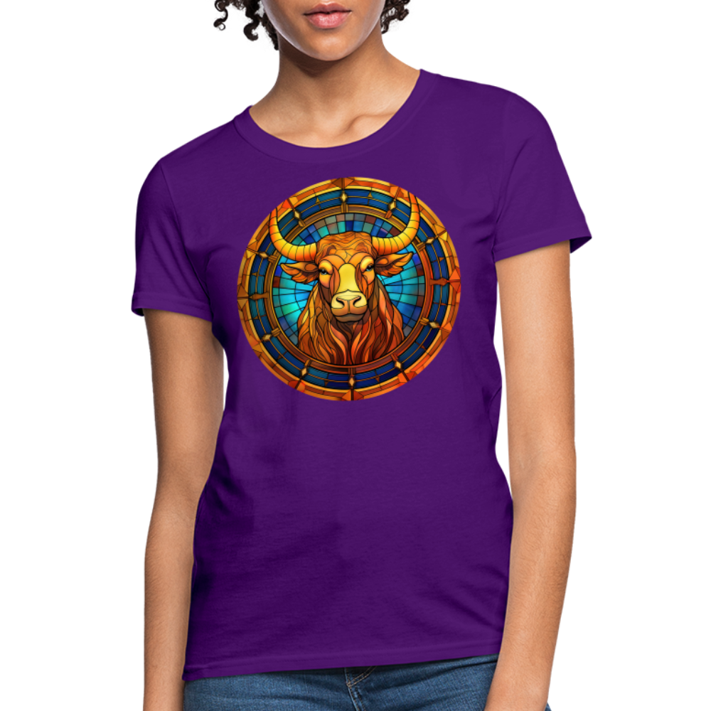 Women's Mosaic Taurus T-Shirt - purple