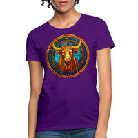 Thumbnail for Women's Mosaic Taurus T-Shirt - purple