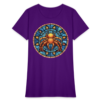 Thumbnail for Women's Mosaic Cancer T-Shirt - purple