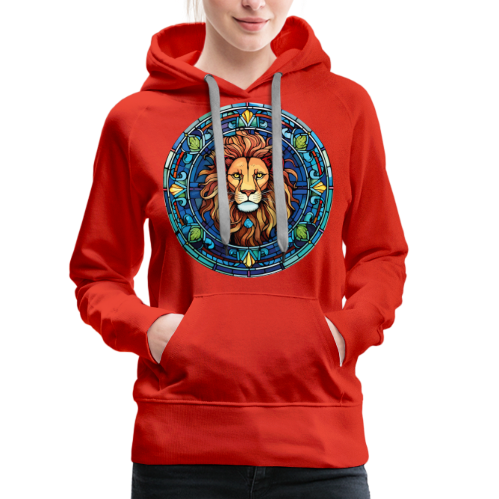 Women’s Mosaic Leo Premium Hoodie - red