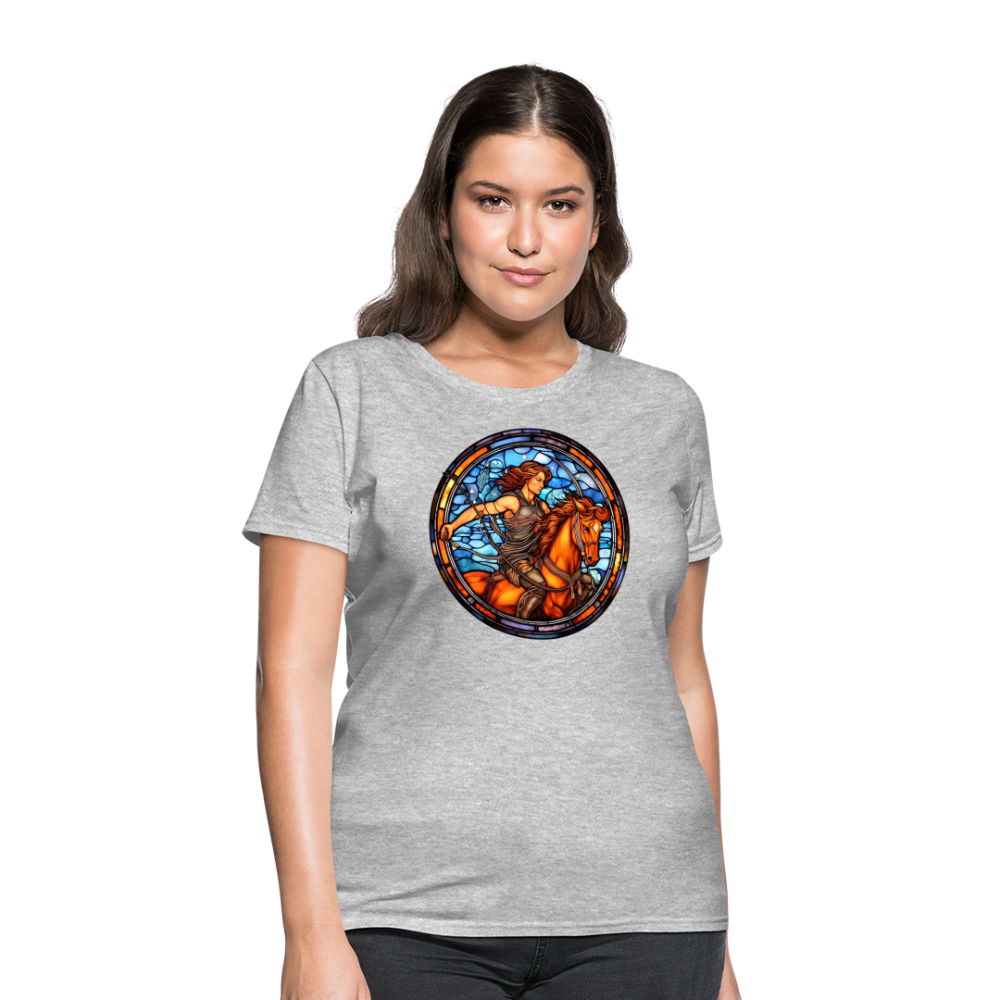 Women's Mosaic Sagittarius T-Shirt - heather gray