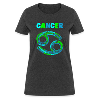 Thumbnail for Women's Power Words Cancer T-Shirt - heather black