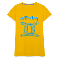 Thumbnail for Women's Power Words Gemini Premium T-Shirt - sun yellow