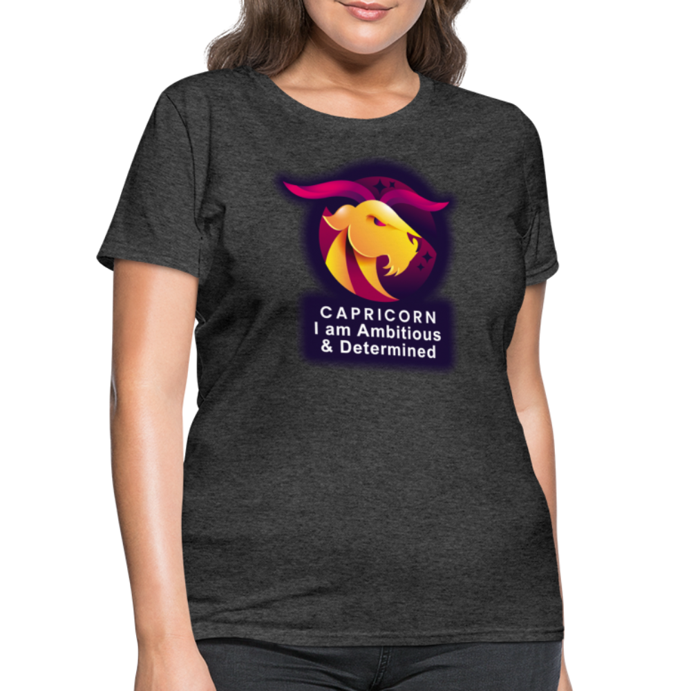 Women's Glow Capricorn T-Shirt - heather black