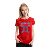 Thumbnail for Women's Power Words Gemini Premium T-Shirt - red