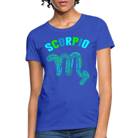 Thumbnail for Women's Power Words Scorpio T-Shirt - royal blue