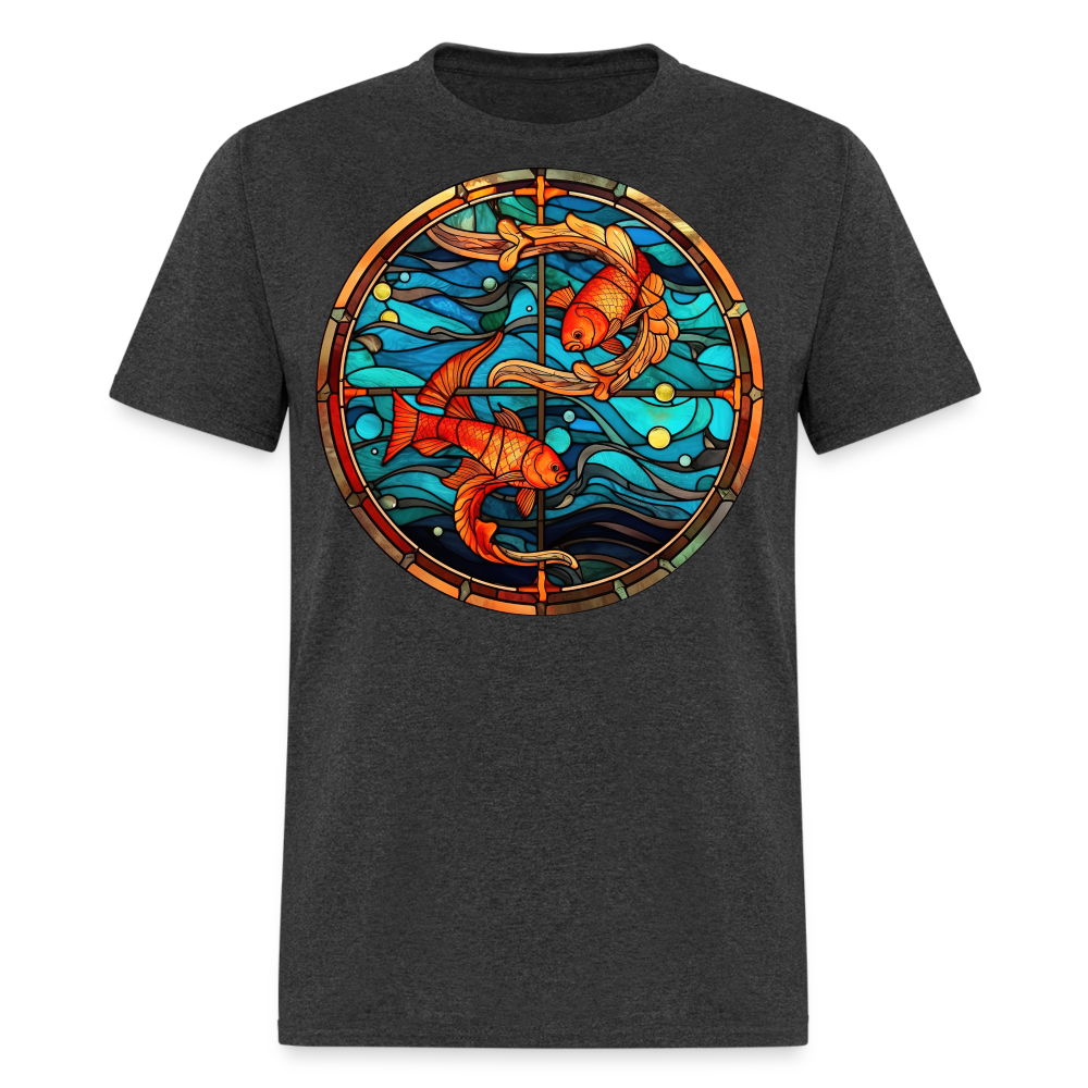 Men's Mosaic Pisces Classic T-Shirt - heather black