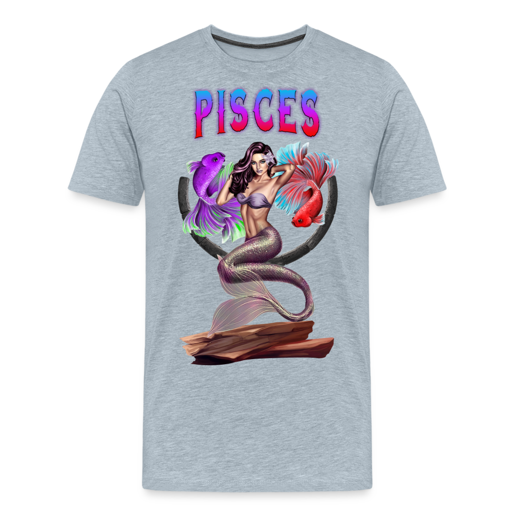 Men's Astral Pisces Premium T-Shirt - heather ice blue